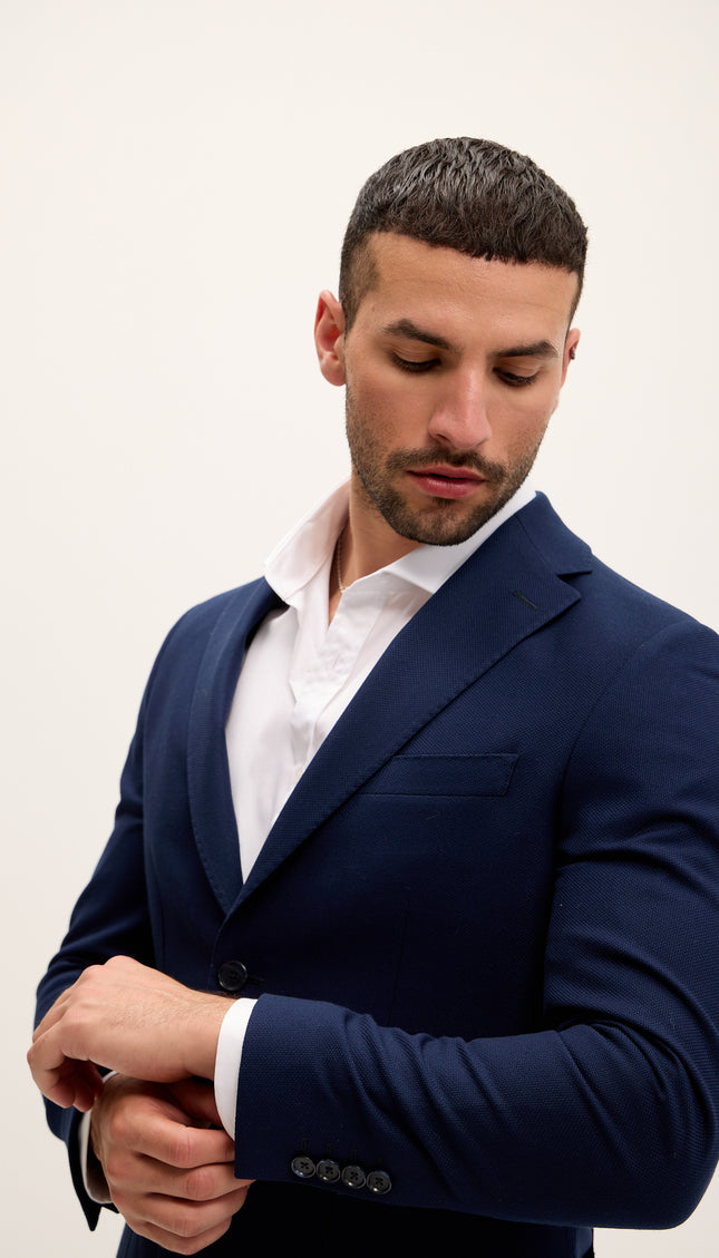 Tailored Fit Patch Pocket Jacket - Royal Navy
