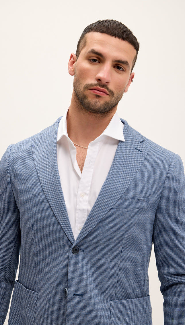 Tailored Fit Patch Pocket Jacket - Shadow Navy