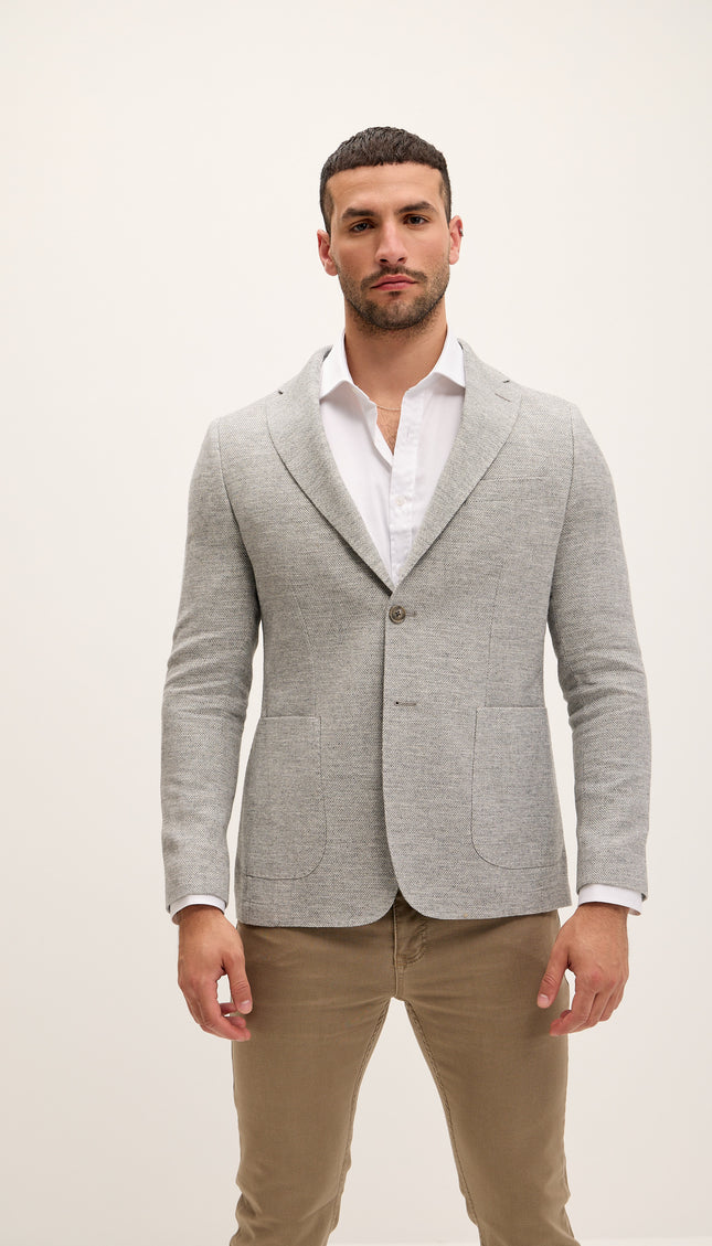 Tailored Fit Patch Pocket Jacket - Moss
