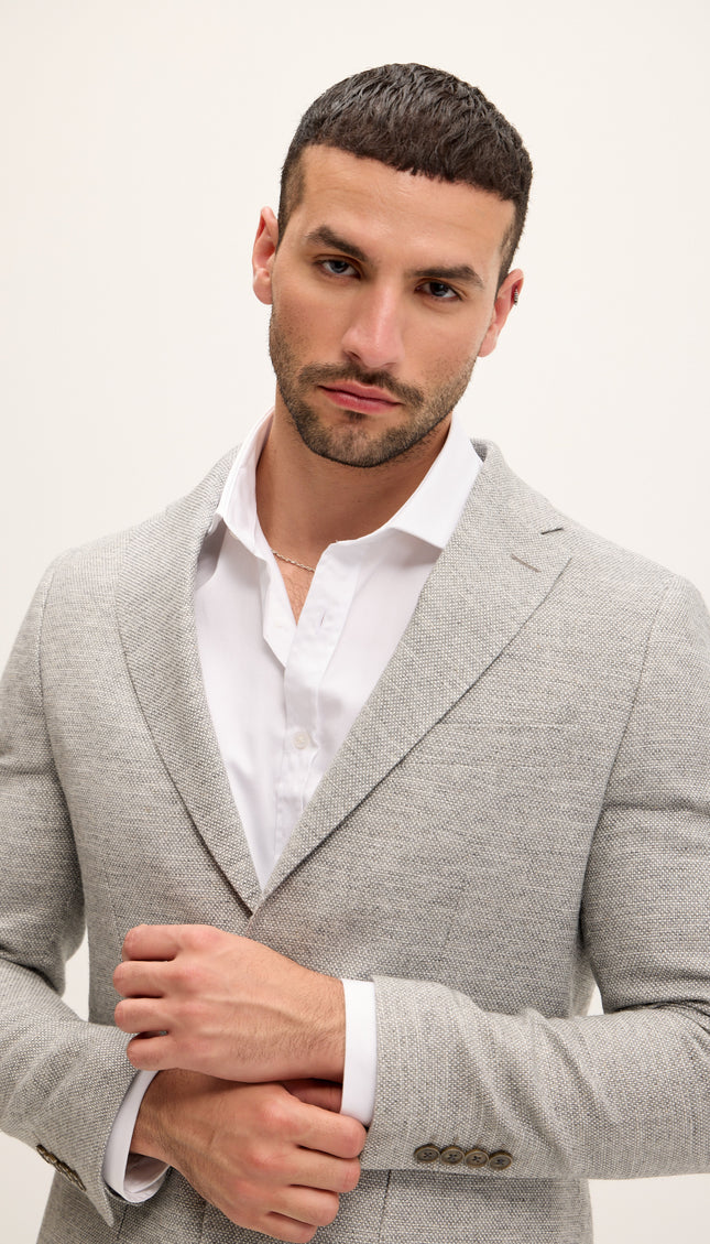 Tailored Fit Patch Pocket Jacket - Moss