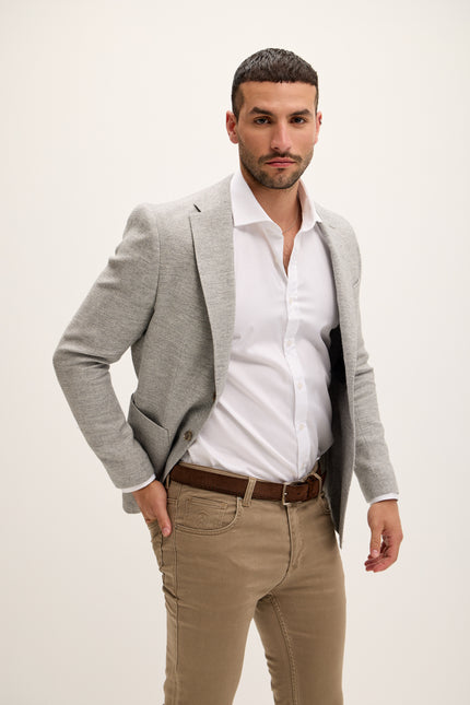 Men's Tailored Patch Pocket Blazer - Moss | Ron Tomson