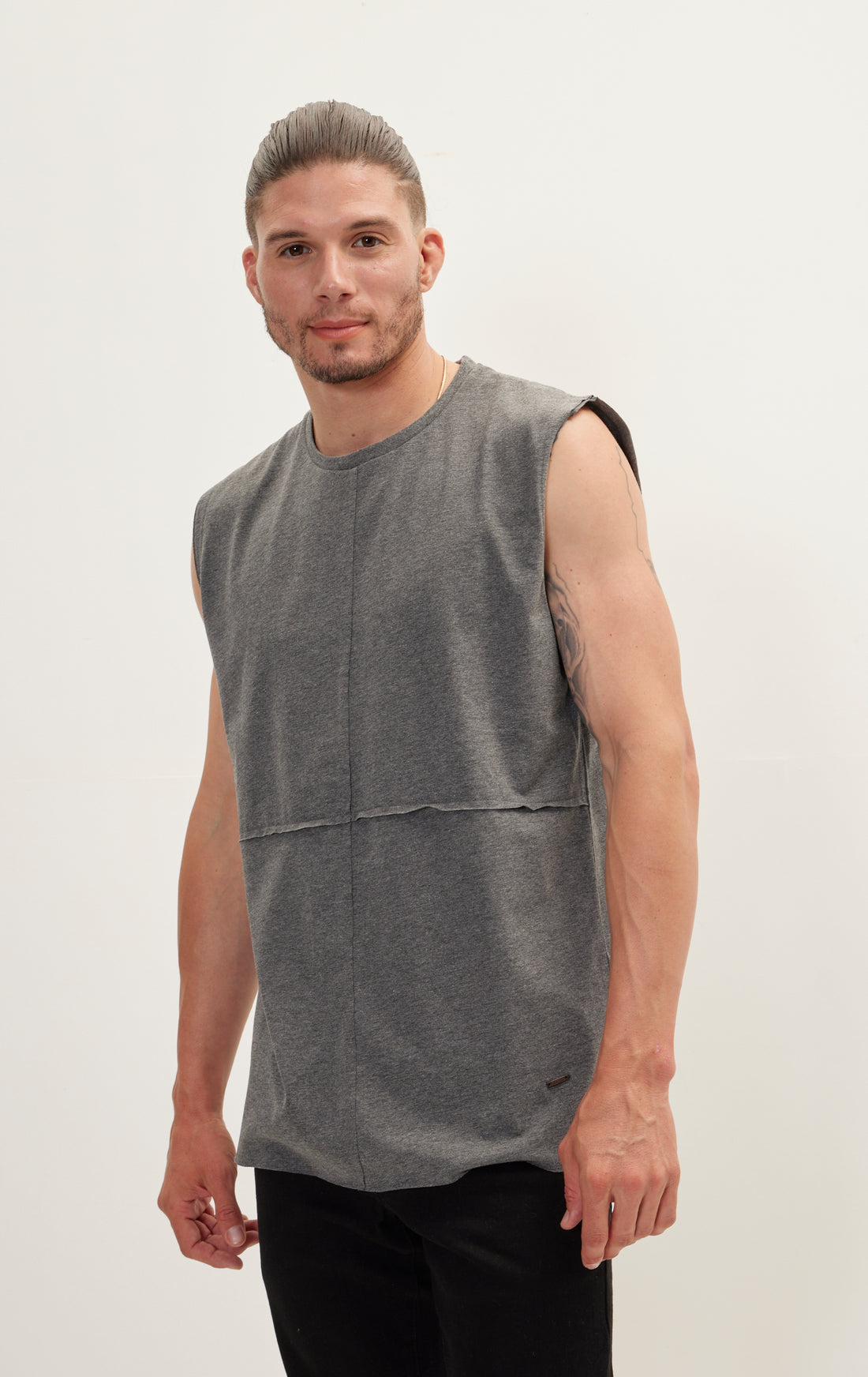 Anthracite Knitted T-Shirt