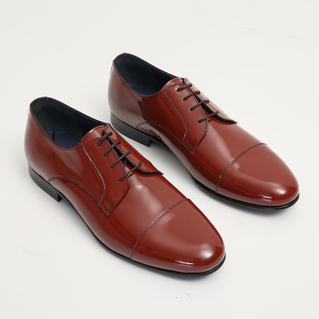 N° D5590 PATENT LEATHER SHOES - Rust