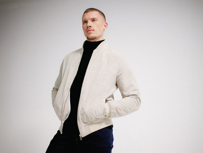 GENUINE SUEDE BOMBER – NOW IN FW25