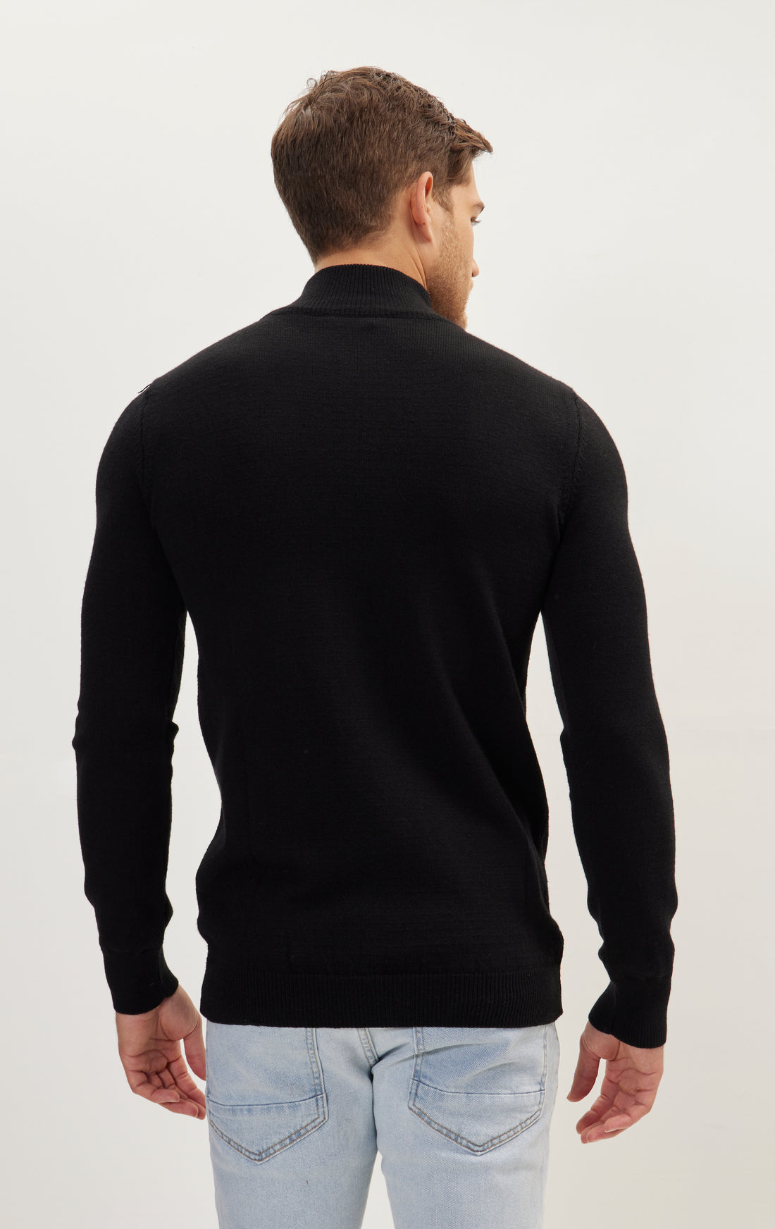 Half Zip Sweater - Black