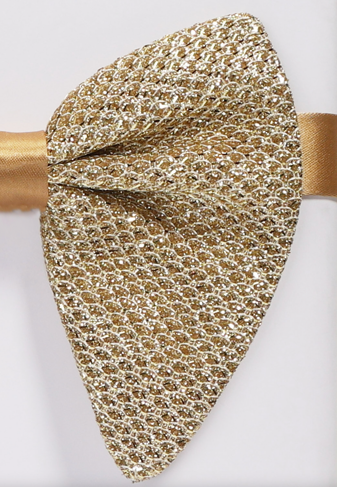Embellished Pre-Tied Bow Tie - Gold