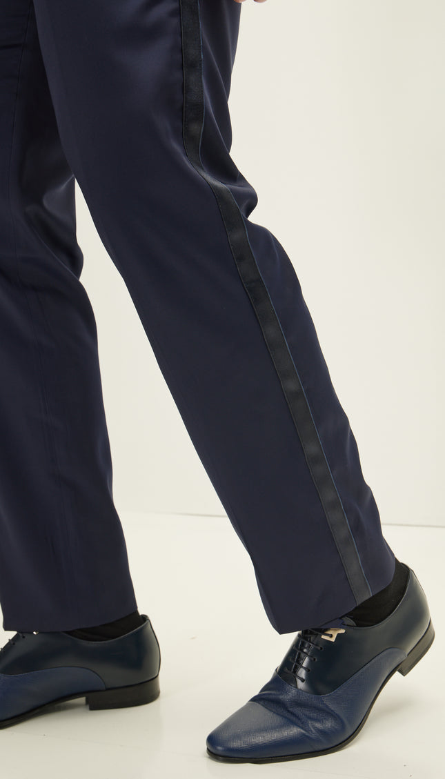 Tuxedo Pants - Navy Stripe
