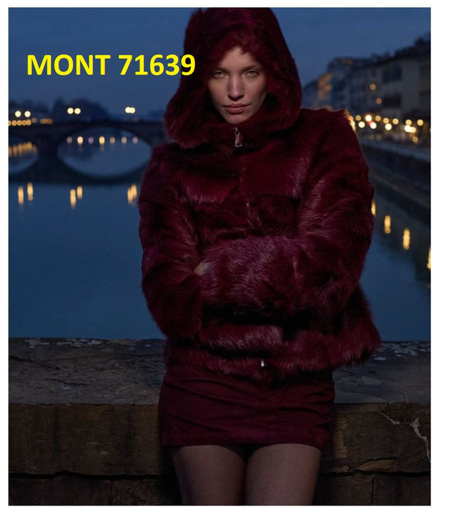 Genuine Soft Suede Short Skirt - Burgundy