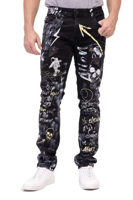 Alien Denim Jeans - Black - Ron Tomson