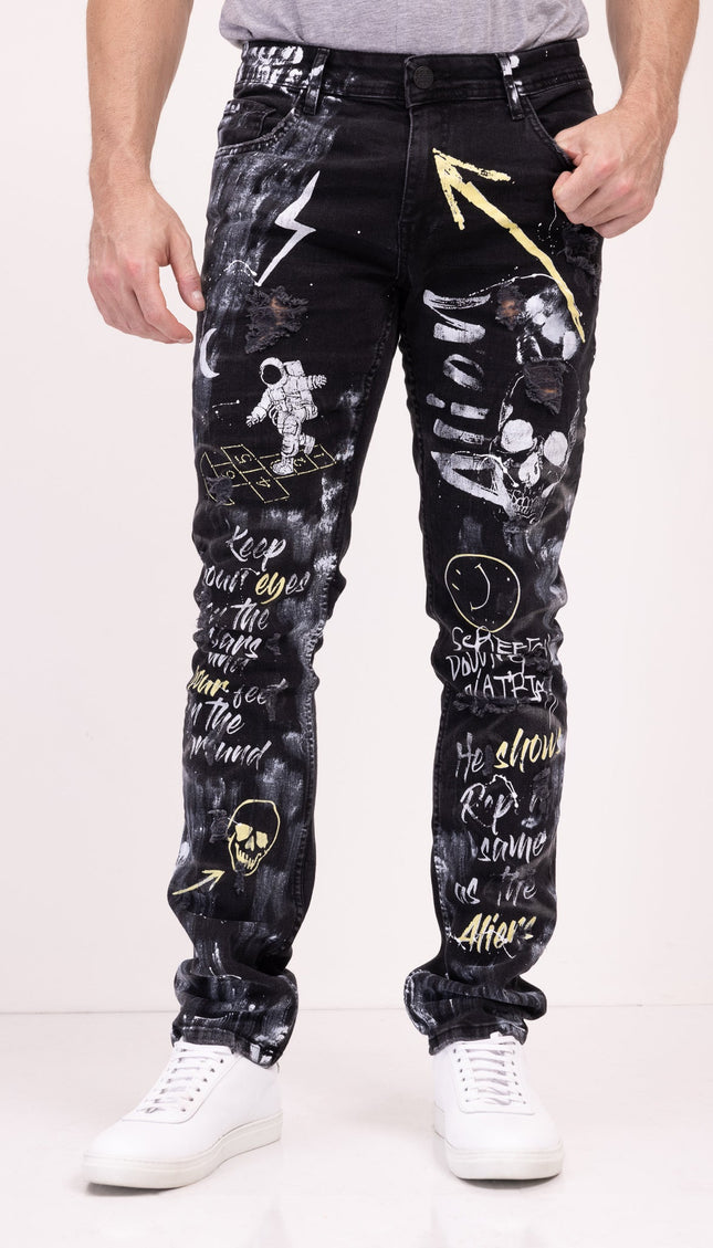 Alien Denim Jeans - Black - Ron Tomson
