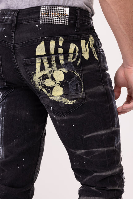 Alien Denim Jeans - Black - Ron Tomson