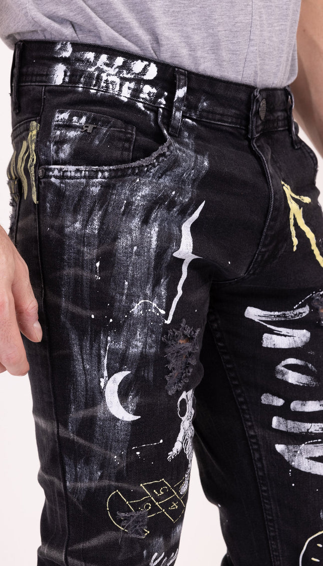 Alien Denim Jeans - Black - Ron Tomson