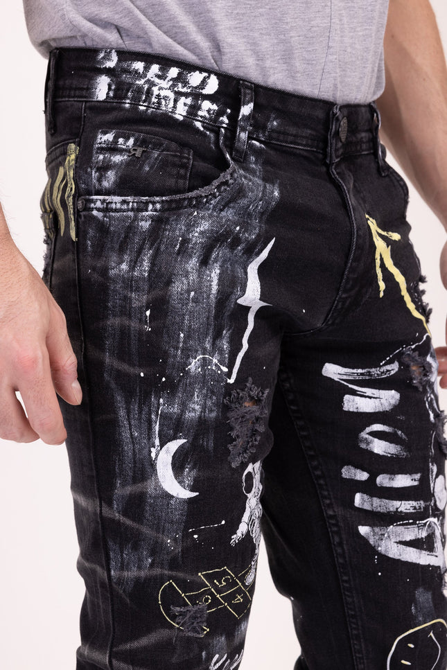 Alien Denim Jeans - Black - Ron Tomson