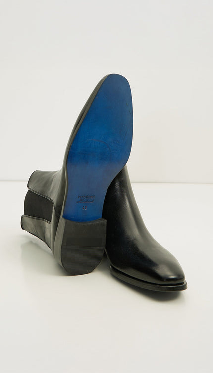 All Leather Essential Chelsea Boot - Black Buffalo - Ron Tomson