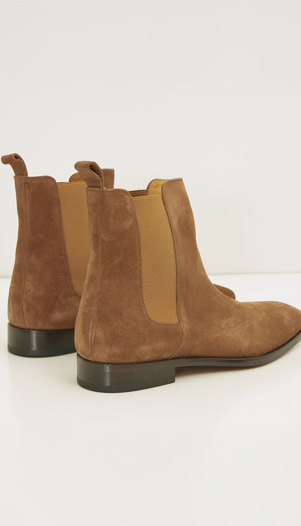 All Leather Essential Chelsea Boot - Tan Suede - Ron Tomson