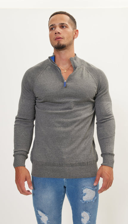 Anthracite Blue Sweater - Ron Tomson