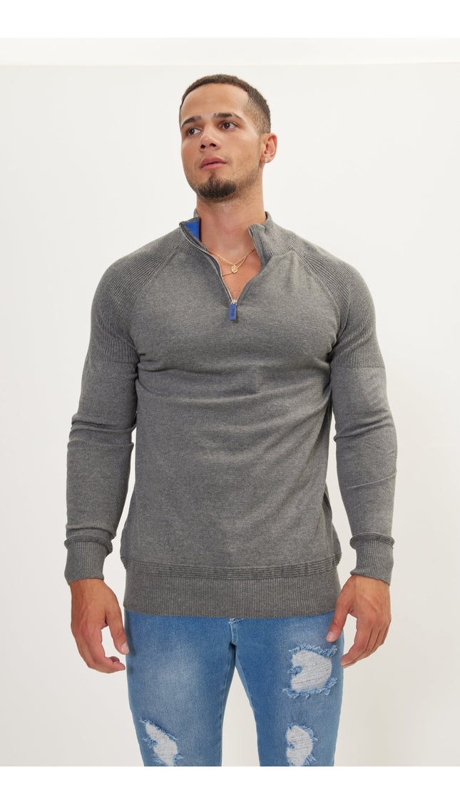 Anthracite Blue Sweater - Ron Tomson