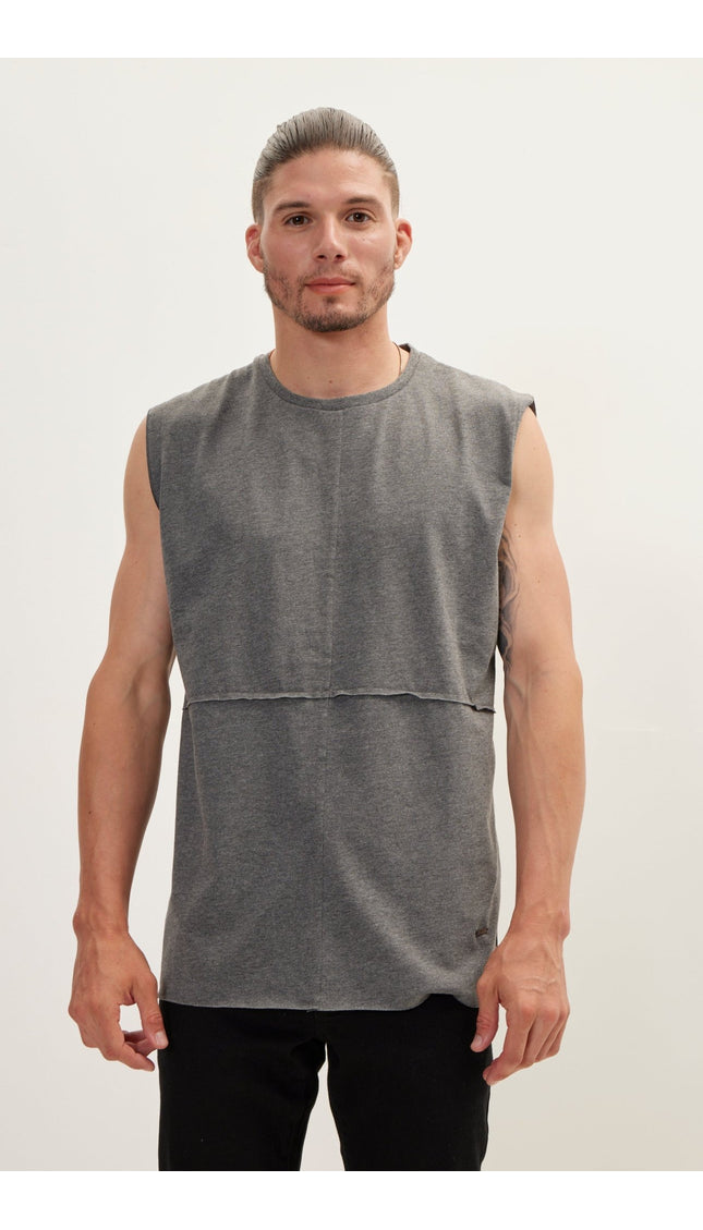 Anthracite Knitted T-Shirt - Ron Tomson