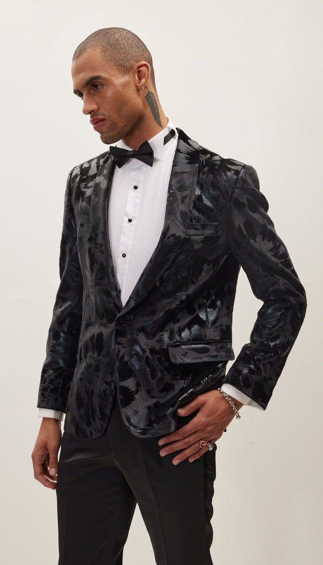 Artist Brush Strokes Tuxedo Jacket - Ron Tomson