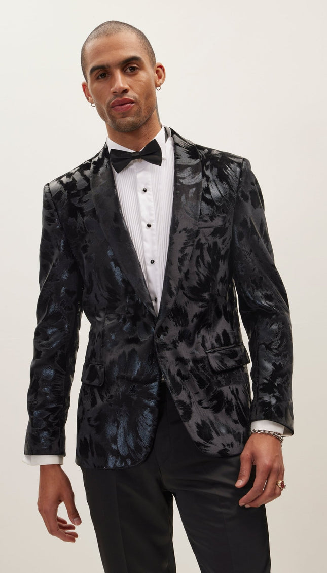 Artist Brush Strokes Tuxedo Jacket - Ron Tomson