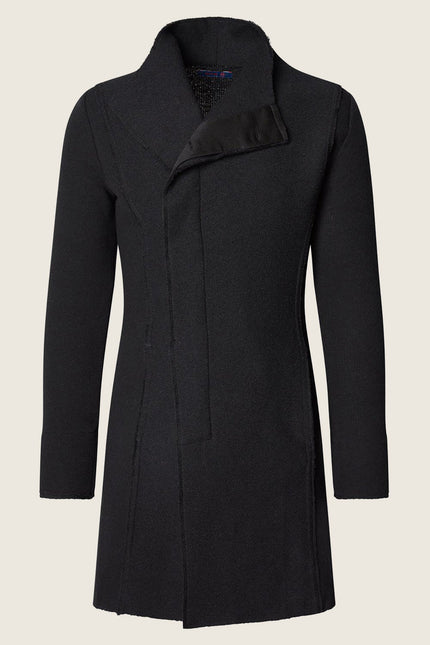 Asymmetric Rebel Cardigan - Black - Ron Tomson