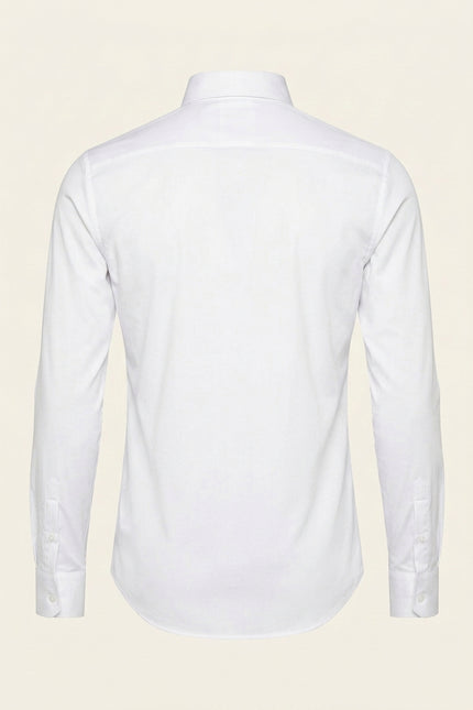 Athletic Dress Shirt - White - Back