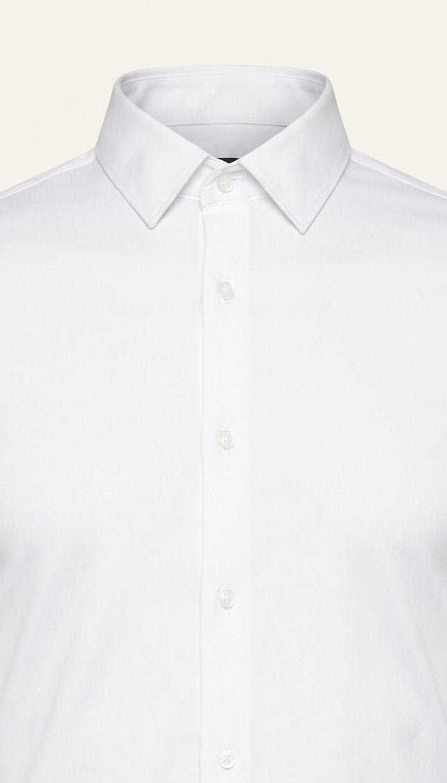 Athletic Dress Shirt - White - Detail