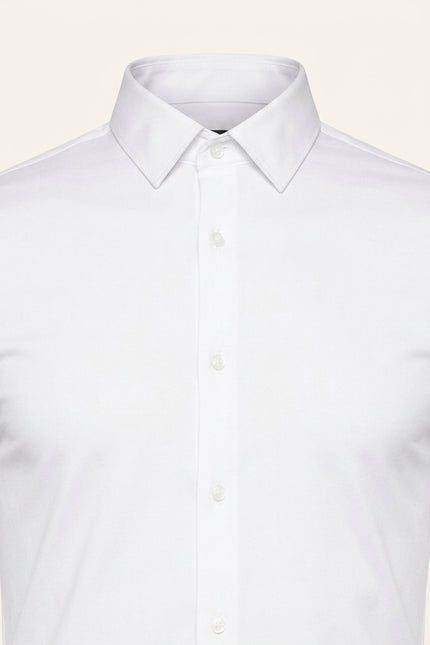 Athletic Dress Shirt - White - Detail