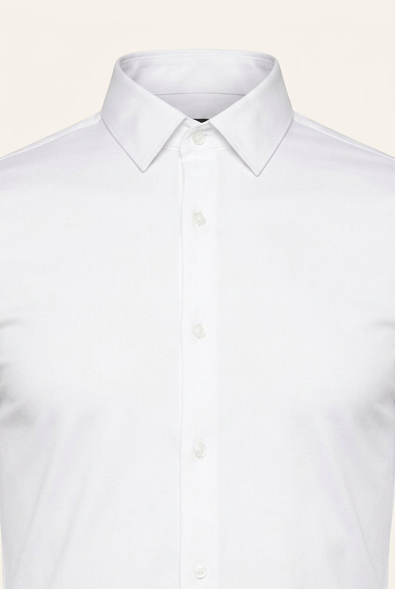Athletic Dress Shirt - White - Detail
