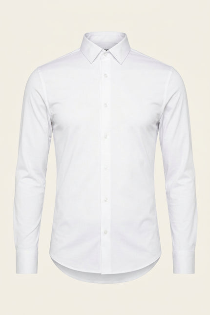 Athletic Dress Shirt - White - Front