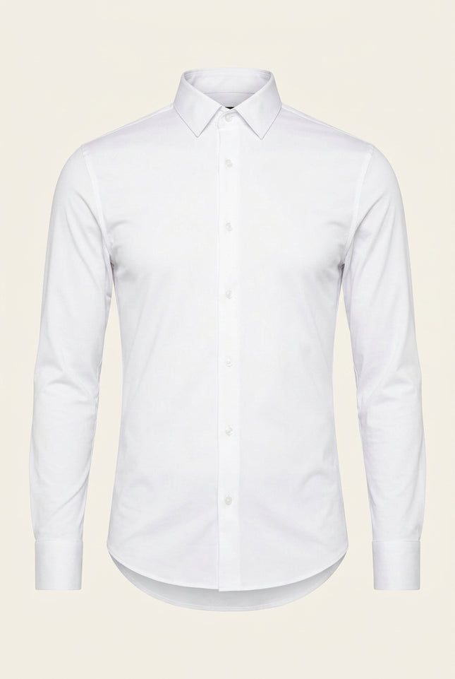 Athletic Dress Shirt - White - Front
