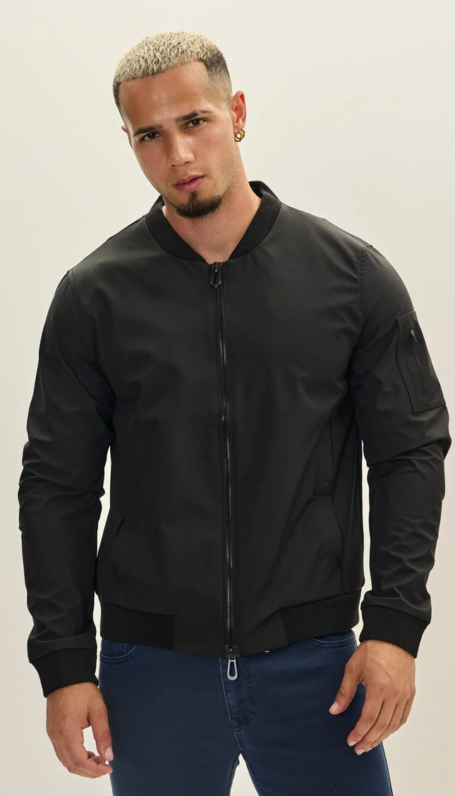Bomber Jacket - Black - Ron Tomson