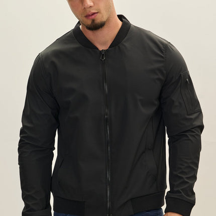 Bomber Jacket - Black - Ron Tomson