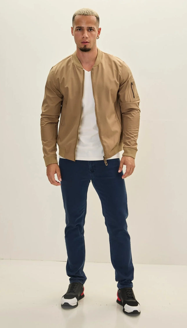 Bomber Jacket - Camel - Ron Tomson