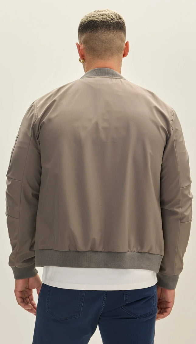 Bomber Jacket - Grey - Ron Tomson