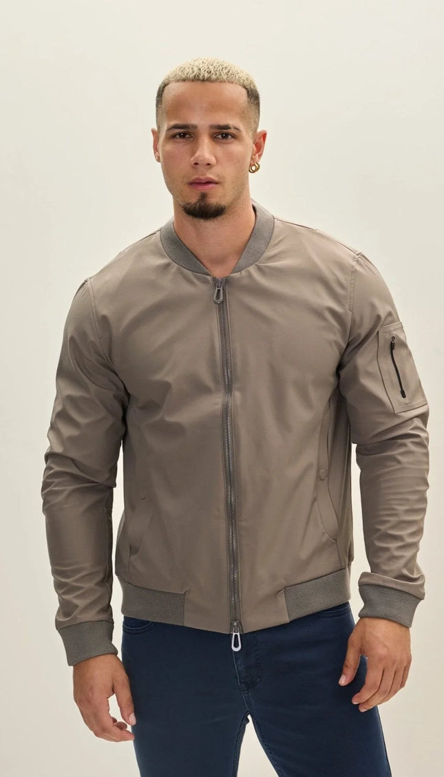 Bomber Jacket - Grey - Ron Tomson