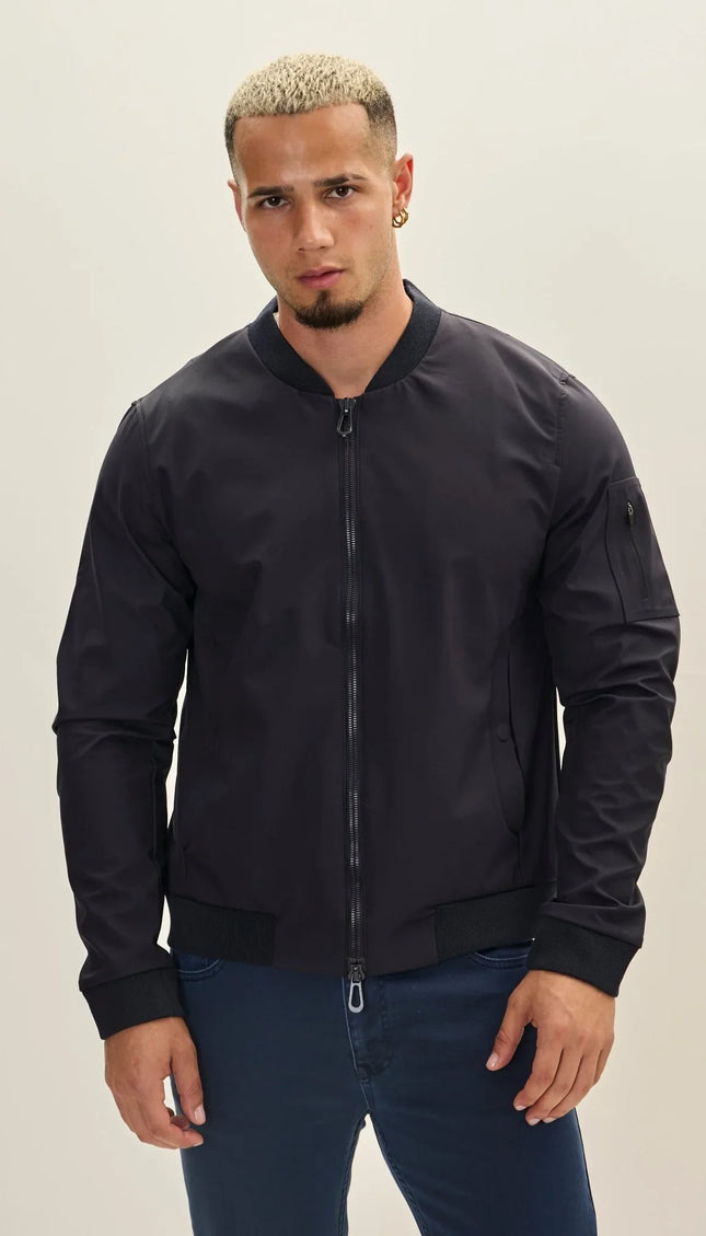 Bomber Jacket - Navy - Ron Tomson