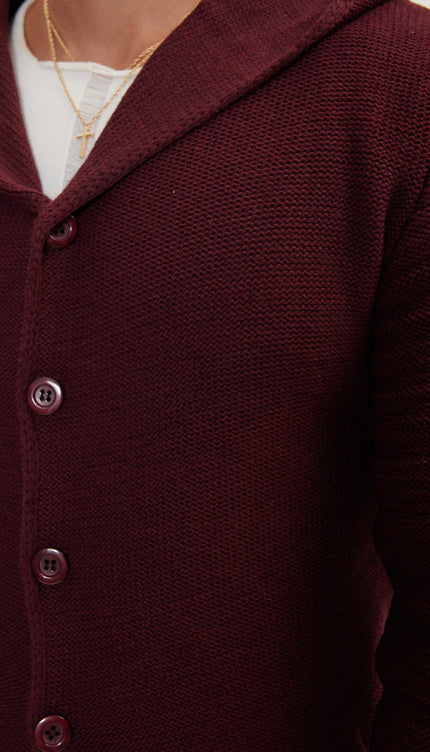 Bordeaux Cardigan - Ron Tomson