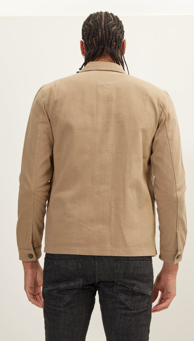 Canvas Work Jacket - Camel - Ron Tomson