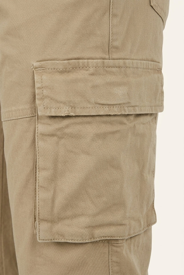 Cargo Jogger Pants - Beige - Detail