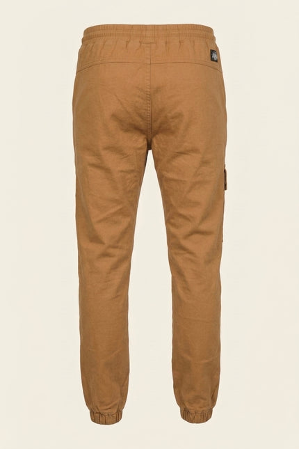 Cargo Jogger Pants - Camel - Back