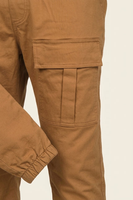 Cargo Jogger Pants - Camel - Detail