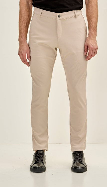 Casual Wear Pants - Beige - Ron Tomson