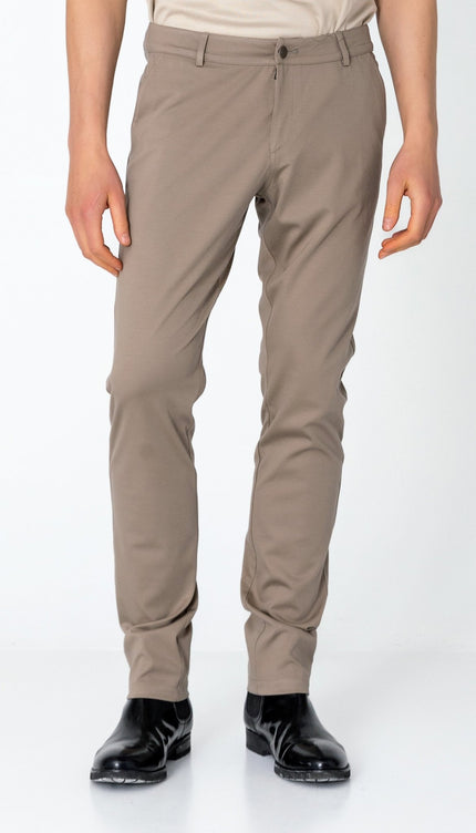 Casual Wear Pants - Sand - Ron Tomson