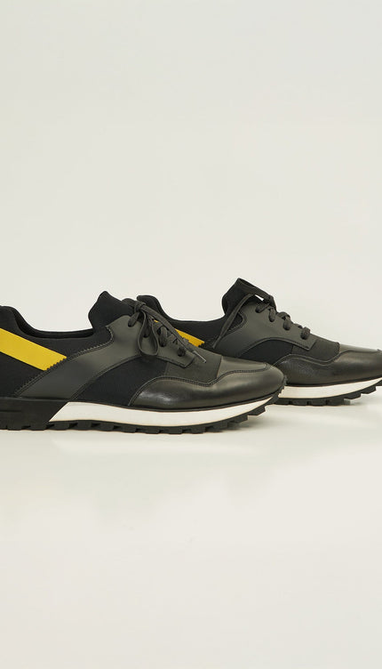 City Casual Sneaker - Black Yellow - Ron Tomson