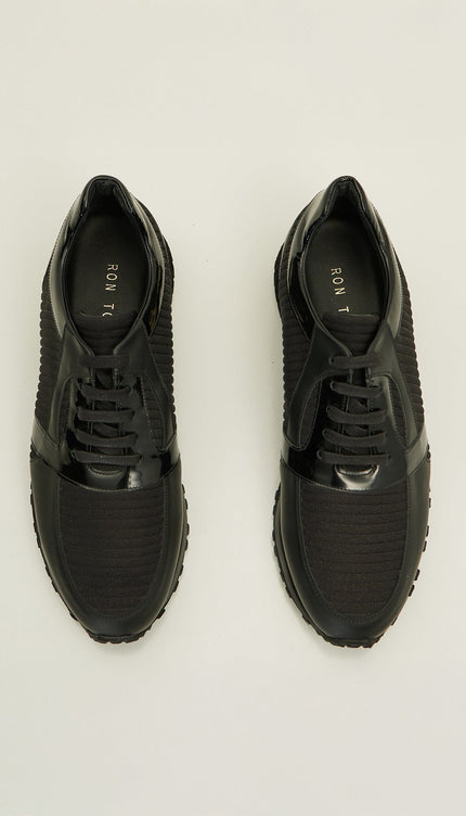 City Casual Sneaker - Black Yellow - Ron Tomson