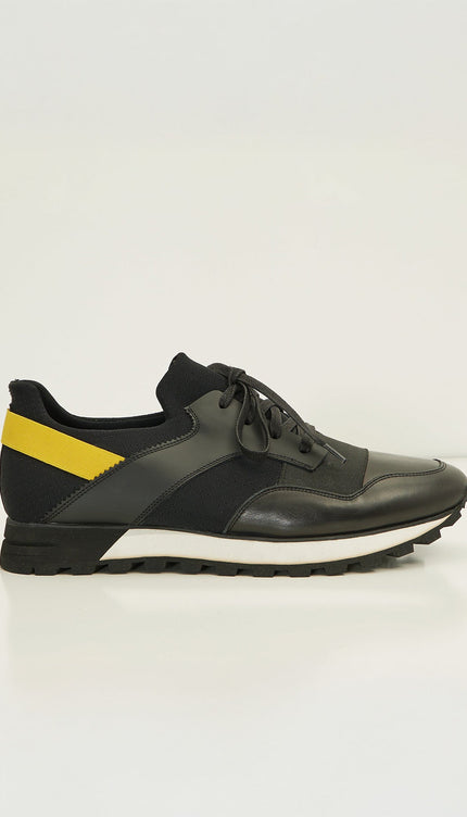 City Casual Sneaker - Black Yellow - Ron Tomson