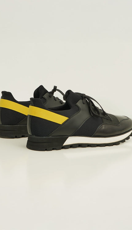 City Casual Sneaker - Black Yellow - Ron Tomson