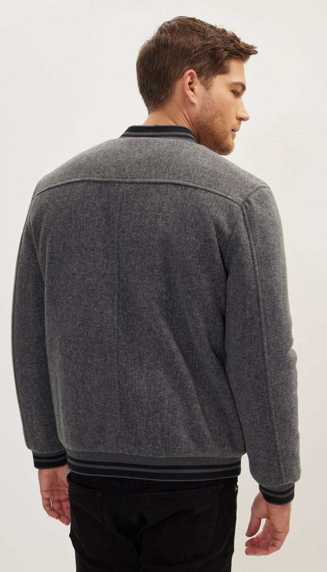 Classic Bomber Jacket - Anthracite - Ron Tomson