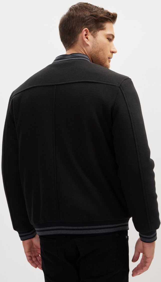 Classic Bomber Jacket - Black - Ron Tomson